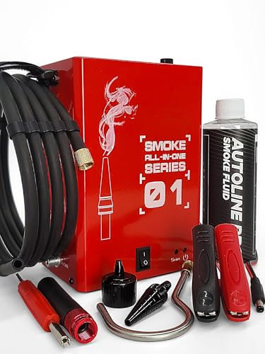 AutoLine Pro Máquina de Humo EVAP automotriz | Modelo 01 | Compresor de Aire Integrado | para Pruebas de EVAP, vacío y más Fugas | Probador de detección de Fugas de vacío de diagnóstico