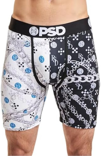PSD Cement Split kalsonger | Medium Boxershorts, andningsbar mikromesh-väska, 4-vägs stretch med hög hållbarhet | kalsonger för män (FR/ES, bokstäver, M, vanlig, Cement Split), Cement Split, M