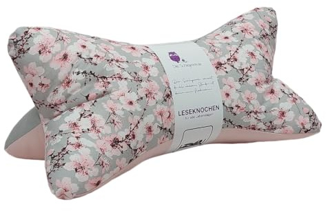 Leseknochen Blumen Nackenkissen Handmade in D, waschbar (Sakura)