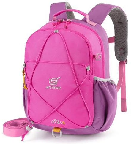 SKYSPER Kinderrucksack 9L Wanderrucksack Kinder mit Brustgurt für Jungen & Mädchen Perfekt für Kindergarten, Outdoor & Wandern