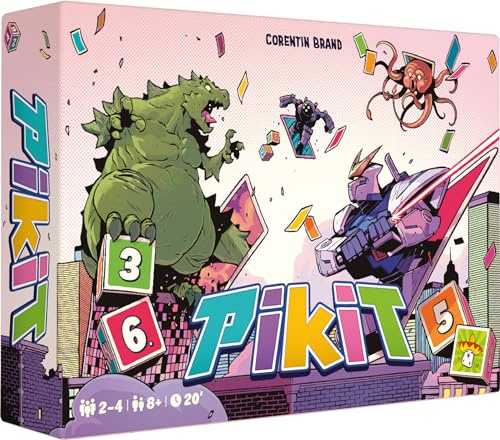 Asmodee | Pikit | Gesellschaftsspiele | Kartenspiele | Spiel für Kinder, Erwachsene und Familie | ab 8 Jahren | 2 bis 4 Spieler | 20 Minuten | französische Version | Ruheproduktion