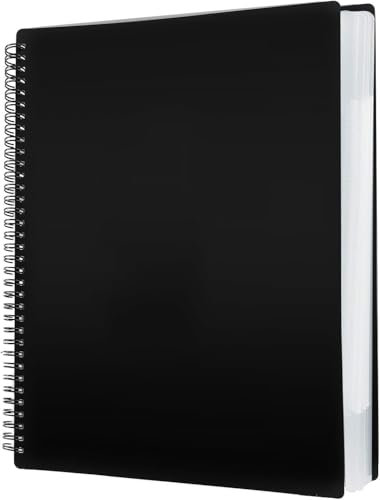 iGolife Music Sheet Chormappe, A4 Notenmappem für Notenblätter Wasserdicht Kunststoff 60 Hüllen Registermappen, Schnell & Bequem Notenmappe für Musikpartitur,File, Papier, Akten