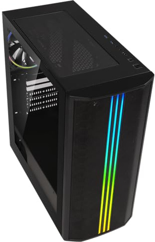 BITFENIX Saber Mesh FRGB Medium Tower Computer Case Black
