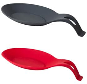 Amosfun 4 Pièces Repose-Cuillère En Silicone Porte-Cuillère De Cuisine Support De Rangement De e- Pour e- À Riz e-Baguettes Repose-
