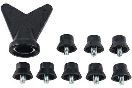reamhome 12 Piezas Clavos para Zapatos de Fútbol M5 Tacos de 13 mm Clavos para Zapatos de Pista de Césped para Competencia Deportiva en Interiores y Exteriores