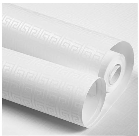 SDIUAKBV Tapeter fiberduk tapet vävd tapet för vardagsrum, sovrum, klassisk bakgrund zen(Off vit, 0 53 x 9,5 m)