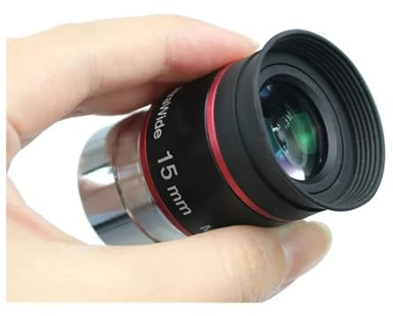 Telescope Eyepiece, Accesorios for telescopios astronómicos 1,25 Pulgadas 31,7 mm 68 Grados 15 mm Ocular Multi Ultra Gran Angular ，Parts