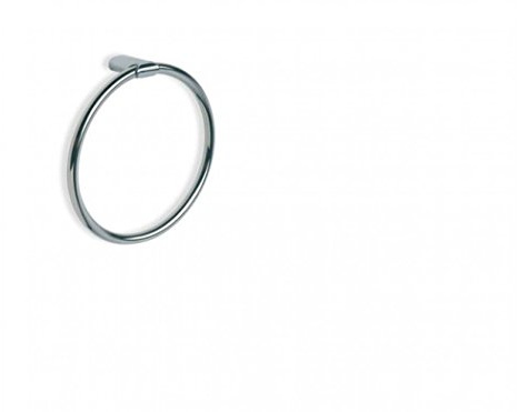 TATAY Aro toallero de baño, de la colección de Accesorios de baño Ronda, Acero Inoxidable y Zamak, con Kit de Tornillos y Tacos. Medidas: 19,8 x 5 x 20 cm