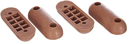 Bulk Hardware Bh05103 WC Abattant WC SE Produisent, 60 x 22 x 12 mm – Marron, Lot de 4 pièces
