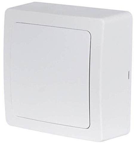 Interrupteur va et vient - Prises electriques Standard - Prise extra plate - Prise murale - Interrupteur va et vient sans Fil - Prise murale - Gamme Blok - Sortie De Cable Blanc - Debflex