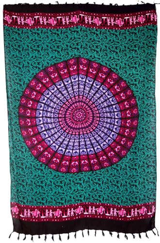 Guru-Shop, Bali Sarong, Sjal, Omlottkjol, Sarongklänning, Röd, Syntetisk, Storlek: En storlek, Sarongs & Strandhanddukar