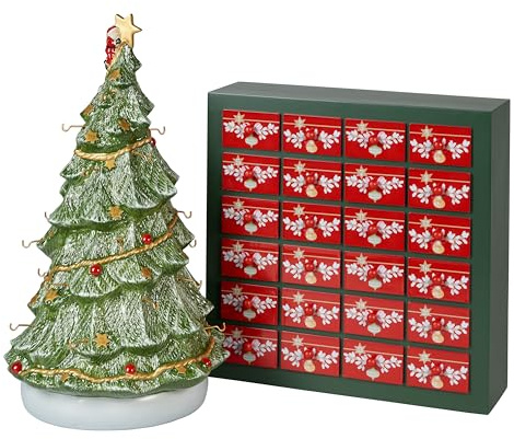 Villeroy & Boch 14-8602-9598 Adventskalender och Julgran, Flerfärgad, 25 x 32 x 43 cm