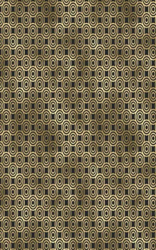 Bitcoin Cryptocurrency & Digital Assets: Art Deco Circles Recovery Phrase Offline Security Password Notebook Ledger: Organized Index System With Tabs ... Journal: 24+ Wallets 5” x 8” 110 Pages