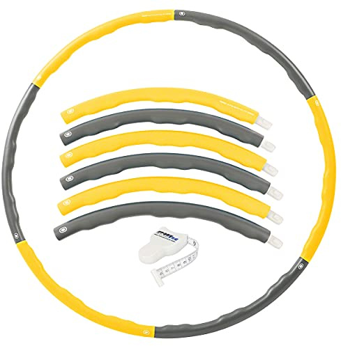 Sport-Tec Hula Hoop Reifen, ø 100 cm, 1,5 kg, inkl. Maßband Power Fitnessreifen Hulahoop zur Gewichtsreduktion