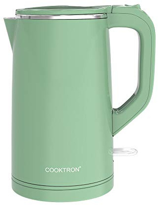 Cooktron Bouilloire Électrique Inox, Vert clair