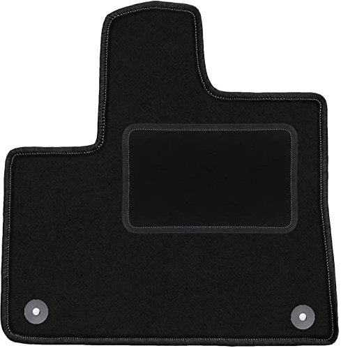 Wielganizator Automatte – Passend für Paugeot Partner III kombivan 2018- – Velours – Autozubehör - Praktische Fußmatte Auto – 1-teilig - schwarz