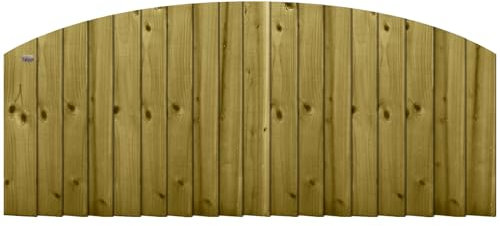Premier Garden Supplies DOME TOP Feather Edge Fence Panel Width: 6ft (183cm) x Shoulder Height: 2ft (60cm) [Full Height. 80cm] Rough Sawn Closeboard Fully Framed Garden Boundary Fencing Panels