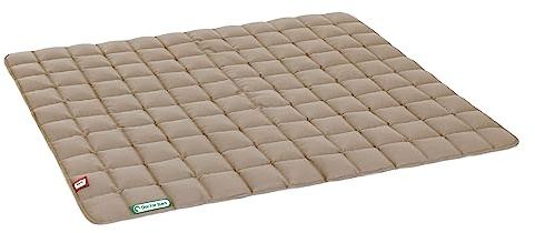 Doctor Bark Hundedecke – weiche, hochwertige Hundematte für sehr große Hunde, robuste Indoor-Outdoor Liegedecke, waschbar bis 95 °C (Gr. XXL, 140x110 cm, Goldbraun)