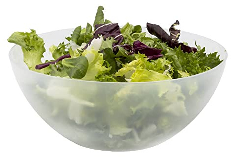 VIRSUS Insalatiera in Plastica Satinata per Insalata e Verdure 2306, Diametro 26 cm e capacità 3,5 Litri, Ciotola Riutilizzabile per alimenti, ciotole da portata (2)