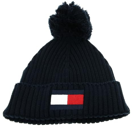 Tommy Hilfiger Damen Mütze mit Bommel