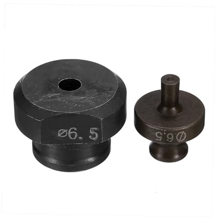QUARKZMAN Troqueladora Hidráulica para Perforar Agujeros de 6.5mm de Precisión - Kit de Perforación Eléctrica Hidráulica para Máquina Perforadora MHP-20 JP-20, Borgoña y Negro