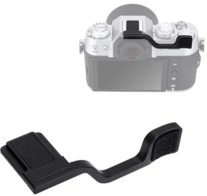 JJC XT50 Metall Daumen Hoch Griff für Fujifilm Fuji X-T50 Kamera Bessere Balance & Grip Bequemlichkeit, XT50 Hot Shoe Mount Daumen Unterstützung Verbessert Griff
