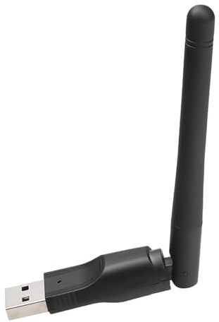 Adaptador WiFi USB para PC - Tarjeta de Red Inalámbrica con Antena de Alta Ganancia | Dongle para Ordenador Portátil y de Escritorio