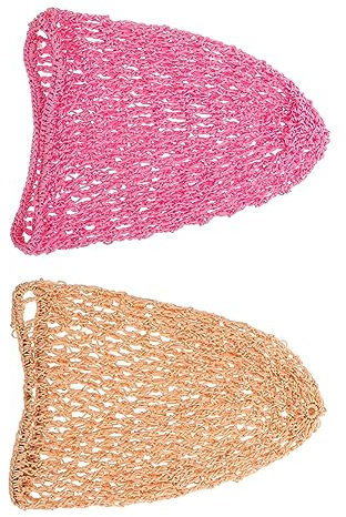 TINEASUR 2stücke Teiliges Häkelhaarnetz Für Damen Atmungsaktives Elastisches Schlaf-haarnetz Langes Mesh-haarnetz Zum Schutz Langer Haare Haarbruch Und Reibung Komfortabel Für Lockiges Haar