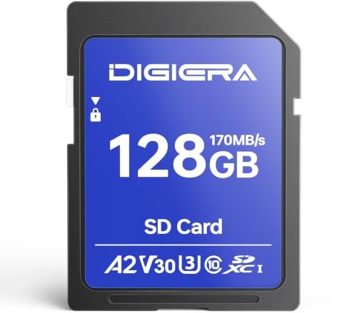 Scheda di Memoria SDXC UHS-I LS100 da 128 GB - Fino a 170 MB/s, C10, U3, V30, 4K UHD, per Computer, Fotocamere Digitali, Dispositivi Home Theatre, Navigatori Auto (Confezione da 1)