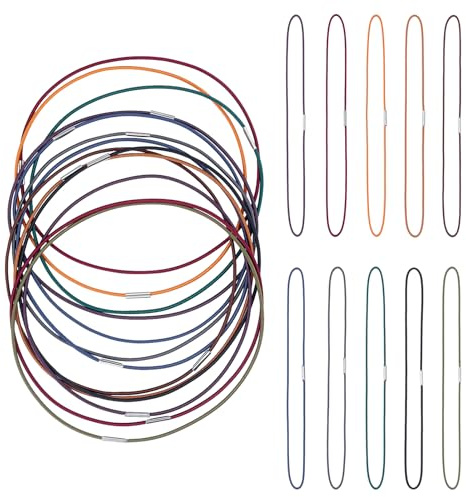 NICENEEDED 13 pz. Elastici per Notebook, Corda Elastica Pieghevole Colorata Fascia Elastica Resistente, Inserti di Collegamento per Notebook Cinghie di Ricambio Accessori per Diario di Viaggio