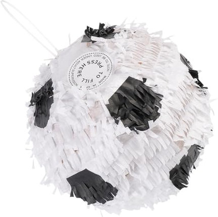 Toyvian Piñata Bausatz Fußball-partyspiel Thematisiert Dekorationen Fußball-pinata Fußballspiel Geburtstag Krachmacher Fußball-party-pinata Fußballlaternen Vierzehn Tage Papier