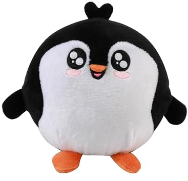 I-TOTAL® - Weiches Squishy Kissen aus Memory-Schaum 14 cm Durchmesser, Squishy Pillow (Penguin)