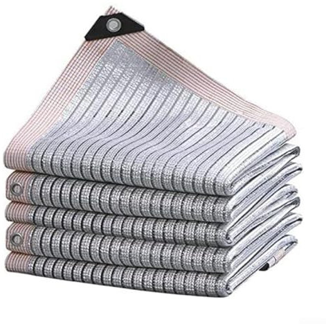 Sonnenschutznetz aus Aluminiumfolie, effektive thermische Reflexion für Balkon, Garten und Pflanzenschutz