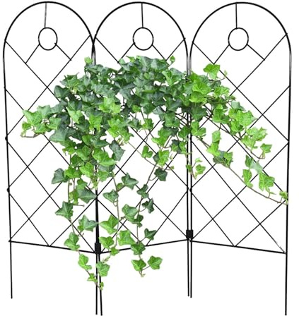 Jardín tirachinas apilables – Marco de soporte para sillas | Rejilla de escalada de jardín resistente y duradera para flores y enredaderas, plantas exteriores decorativas