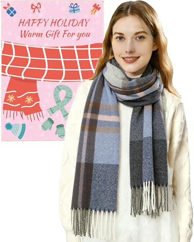 KOOOGEAR Geschenke für Frauen Schal : Kaschmir Damenschal Winterschal Wollschal Damen Schals Tücher für Frauen Mama Oma Freundin Schwester Nikolaus Geschenke Adventskalender