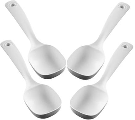 Ipetboom 4stücke Servierlöffel Mit Langem Griff Suppenkellen Aus Pp-material Für Haushalt Zum Schöpfen Von Wasser Reis Und Suppe Robust Und Bruchfest