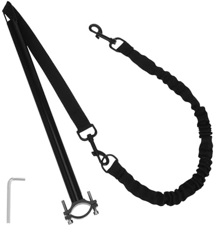 KOMBIUDA Wear-resistant Bike Dog Leash with Ergonomic Strap Retractable Pet Safety Rope for Bicycle Walking Lightweight and Install Dog Leash for Active Outdoor Use