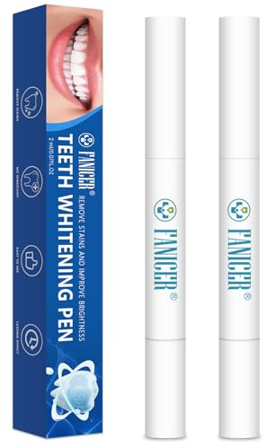 2 Pièce Stylo Blanchiment Dents,Soins Dentaires Blanchissants,Blanchir Les Dent Rapidement à Domicile,Blanchisseur de Dents Élimine Taches & Jaunissement,Portable & Facile à Utiliser