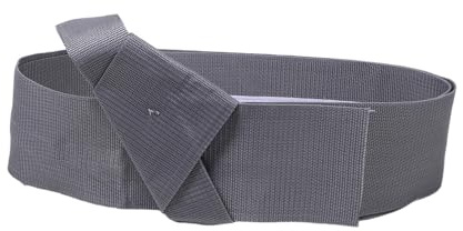 Gatuida Ceinture Japonaise pour Kimono Homme Réglable en Tissu Gris, Accessoire Obi Traditionnel pour Yukata D'été, Ceinture de Kimono Japonerie Confortable et Polyvalente pour Événements