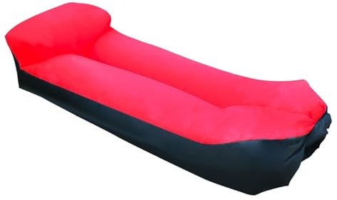 LIbgiubhy Camping Air Sofa mit körperkonturierendem Design, reißfester Polyesterstoff, leicht zu tragen, faltbares, aufblasbares Lounge Gartensofa aus Polyester