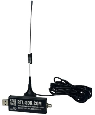 RTL-SDR V2 con Tuner FC0013, Chip RF RTL2832U Radio Definita dal Software, Frequenza 22-1100MHz e supporta l'ingresso della banda L. per Ricezione e Analisi Segnali RF