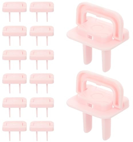 ibasenice Copri Prese di Sicurezza per Prese Elettriche 30 Pezzi in Pp Rosa Design Carino per Proteggere e Ragazzo Ragazza in Casa