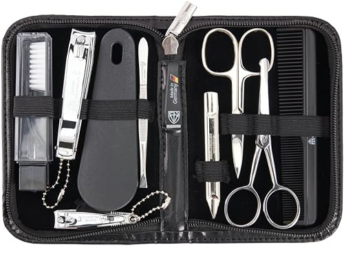 TROIS EPÉES | Kit / set / ensemble / trousse de manicure - manucure - pédicure - beauty / beaute - soins des ongles / personnels / mains / pieds | 10 pièces | marque de qualitè (634511)