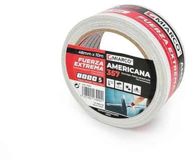 Miarco 26882 - Cinta Americana 357 Blanco 50mm x 10m