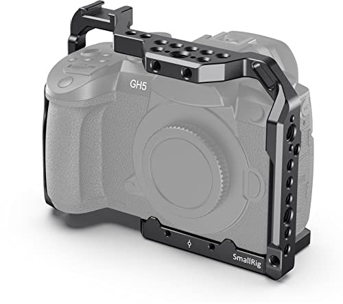 SMALLRIG GH5 Cage Käfig für Panasonic GH5 / GH5S / GH5 II mit Eingebaut NATO Rail und Cold Shoe - 2646