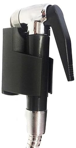 Set Hidroespino inodoro Negro Alcachofa Soporte Y Flexible