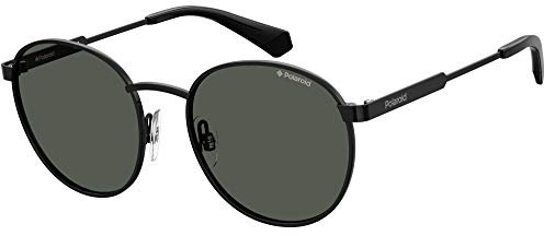 Polaroid Pld 8039/s, Occhiali Da Sole Unisex Bambini E Ragazzi, Nero, 49