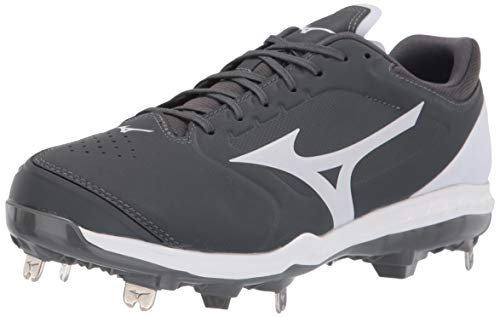Mizuno Sweep 5 Low Women's Metal Softball Cleat Grey-White