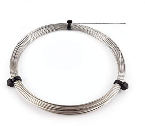 Edelstahlseil 0,6 mm, 7 X 0,20 mm, 10 Meter, V4A VA Edelstahl Draht Seil Litze 0,5-0,7