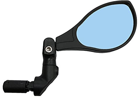 Hafny NEW Bar End Bike Mirror, HD Automotive Grade Glass Lens, Large Surface, Shatterproof, Multi-Angle Adjustable, E-Bike Mirrors, HF-M902-FR08